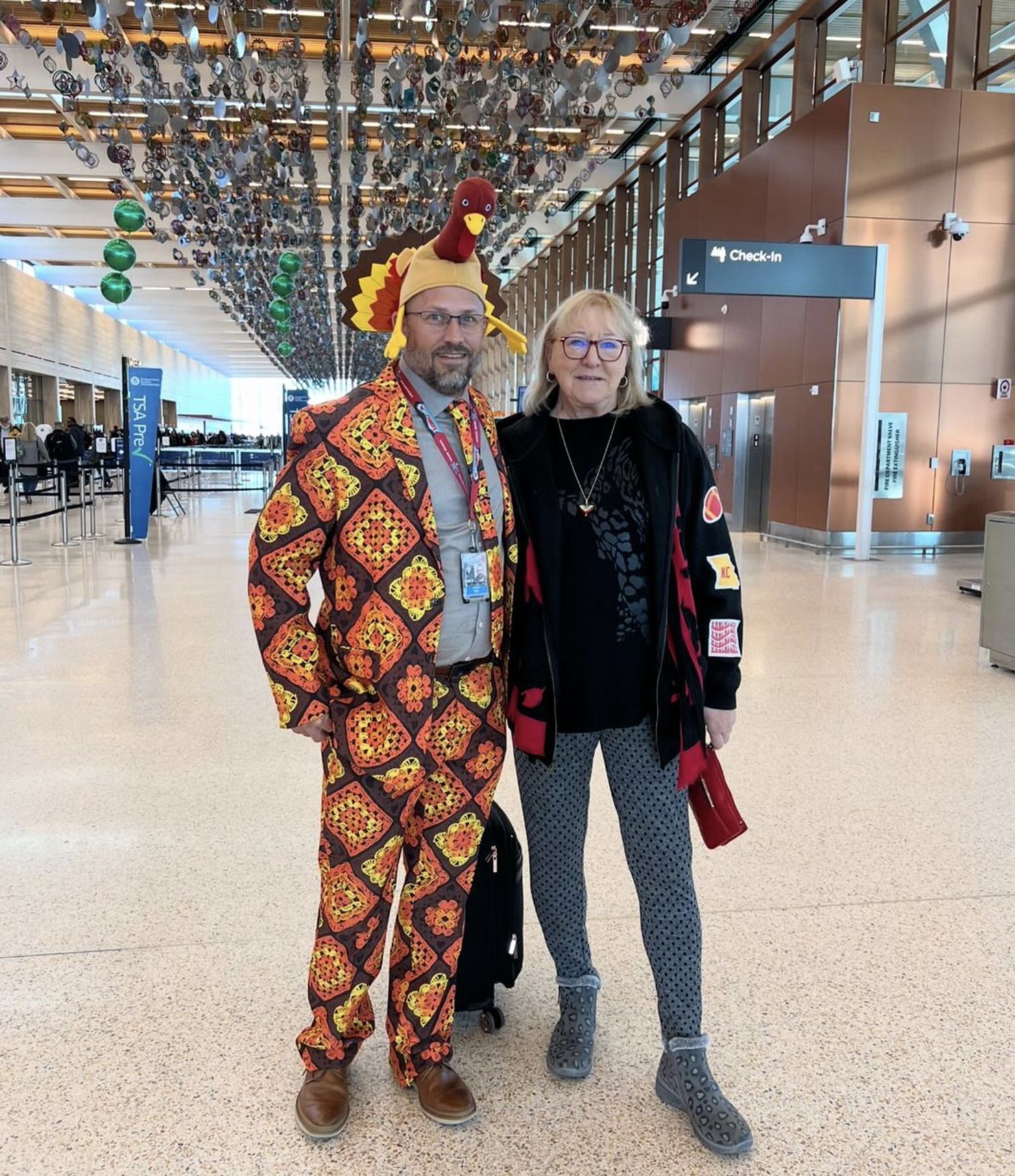 Donna Kelce at Airport